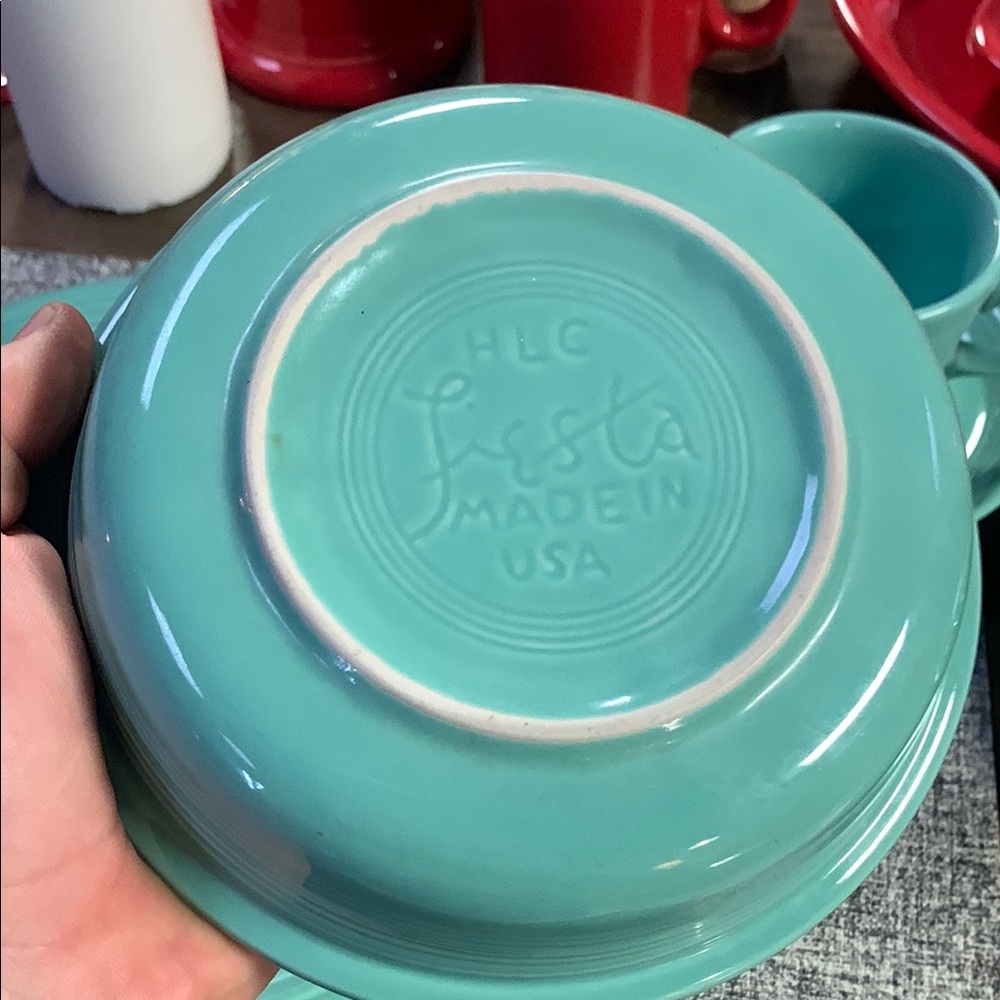 Fiesta Sea mist 5pcs Place Setting - Picture 3 of 10